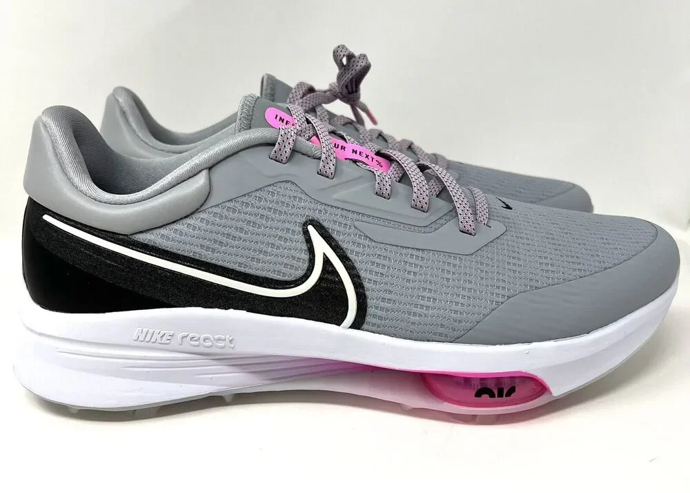 Nike Air Zoom Infinity Tour Next% Wolf Grey Pink Men’s Sz 11 DC5221-060 *NO BOX*